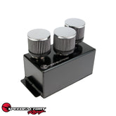 SpeedFactory Racing 3-Filter Oil Catch Can - Black Edition